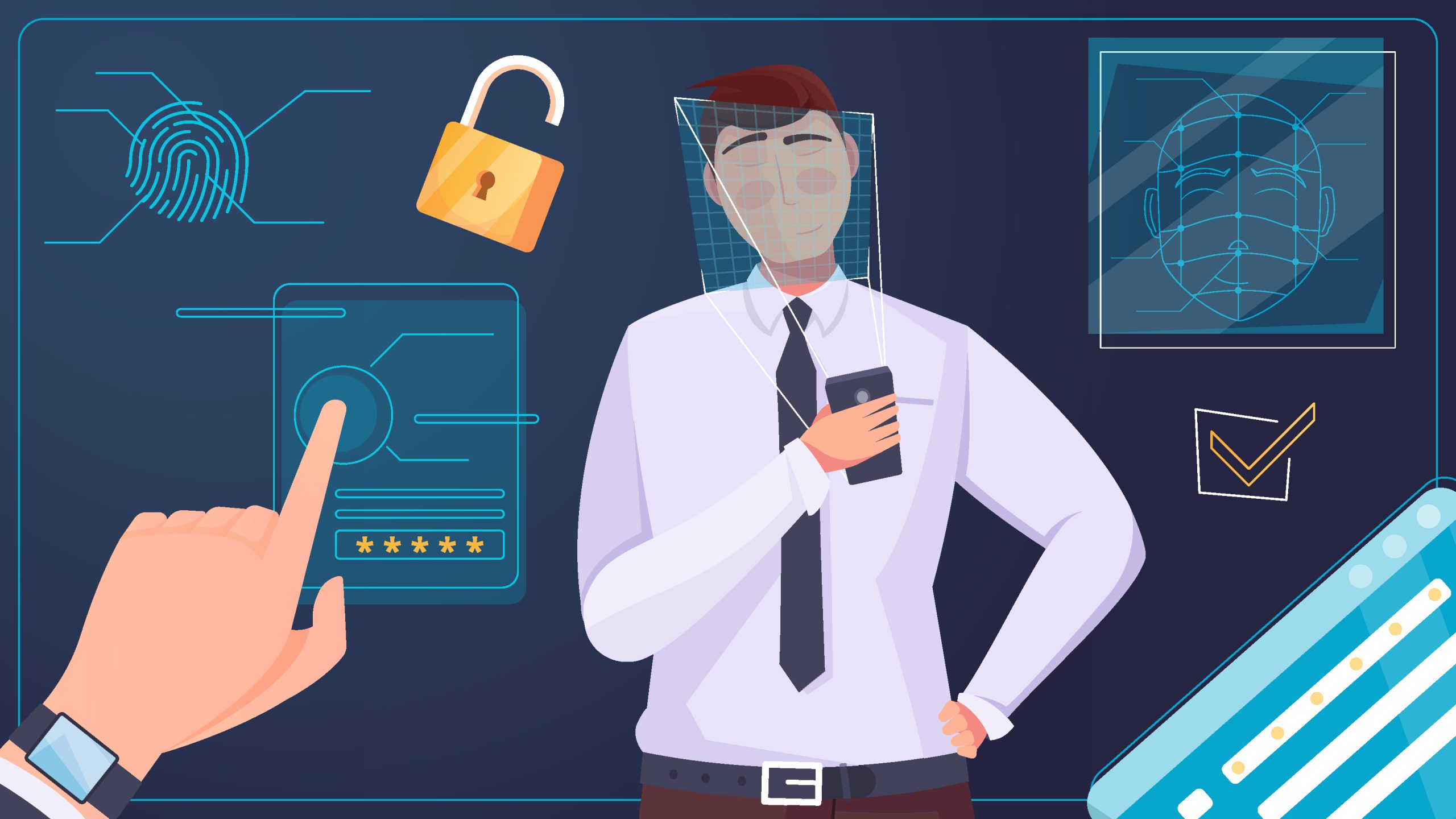 Biometric face and finger print identification